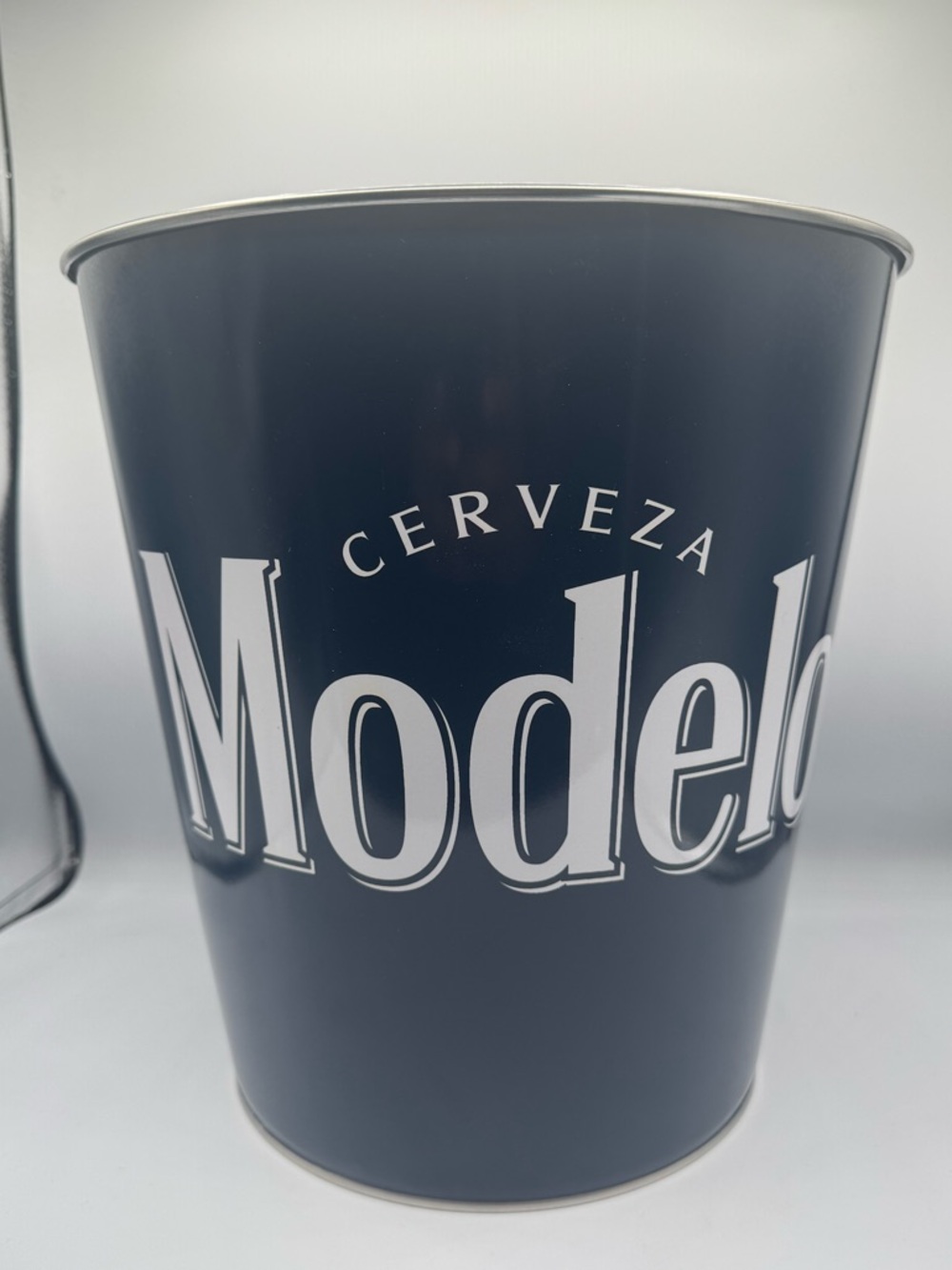 Modelo Tapered Metal Wastebasket Trash Can Home Man Cave Garage Bar Decor